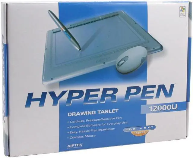 Alt view image 3 of 3 - AIPTEK HyperPen 12000U 9" x 12" Active Area USB Tablet