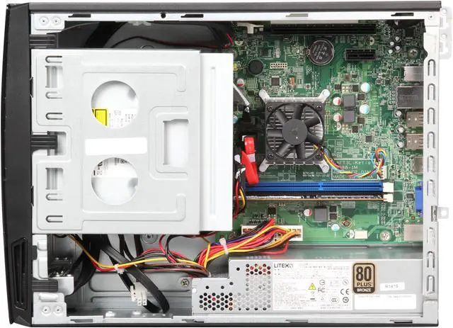 Alt view image 6 of 9 - Acer Desktop PC Aspire X AXC-115-UR20 AMD E2-6110 4GB DDR3 500GB HDD AMD Radeon R2 Windows 8.1 64-Bit