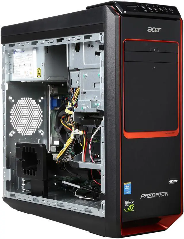 Alt view image 7 of 9 - Acer Desktop PC Predator AG3-605-UR2F Intel Core i7-4790 8GB DDR3 2TB HDD NVIDIA GeForce GTX 760 1.5 GB Windows 8.1