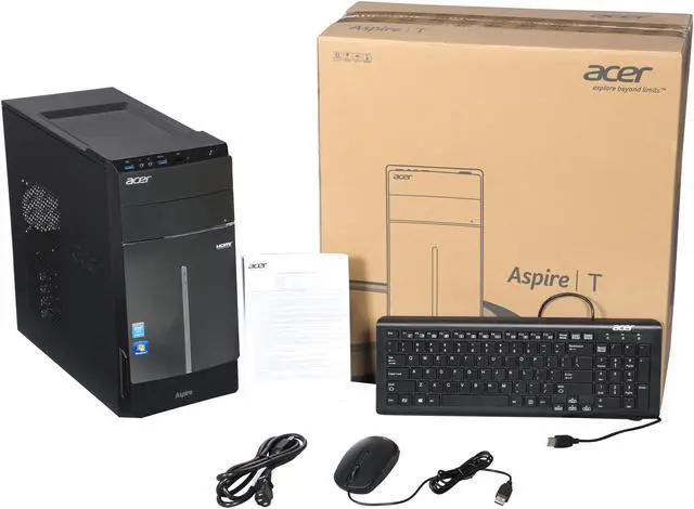 Alt view image 9 of 9 - Acer Desktop PC ATC-605-UR2V Intel Core i3-4160 8GB DDR3 1TB HDD Intel HD Graphics 4400 Windows 7 Professional 64-Bit