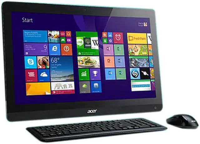 Alt view image 2 of 7 - Acer Aspire ZC-606 All-in-One Computer - Intel Pentium J2900 2.41 GHz - Desktop
