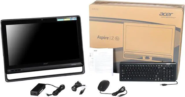 Alt view image 7 of 7 - Acer All-in-One PC Aspire AZ3-605-UR2A Intel Core i3-3227U 4GB DDR3 1TB HDD 23" Windows 8.1 64-Bit