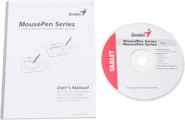 Alt view image 5 of 6 - Genius MousePen 8x6 Tablet 2000 LPI Resolution 1024 Pressure level, Cordless Pen & Wireless Scroll Mouse
