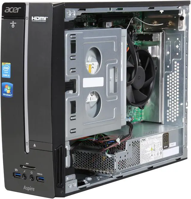 Alt view image 7 of 9 - Acer Certified Refurbished Desktop PC Aspire AXC-605G-UW20 Intel Core i3 4160 (3.60 GHz) 4 GB DDR3 1 TB HDD Intel HD Graphics 4400 Windows 7 Home Premium 64-Bit (Manufacturer Recertified)