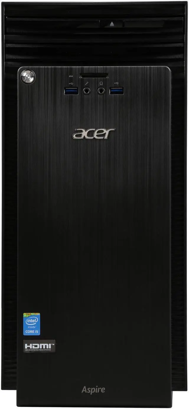 Alt view image 3 of 9 - Acer Desktop Computer ATC-705-UR5A Intel Core i5-4460 8GB DDR3 2TB HDD Intel HD Graphics 4600 Windows 10 Home