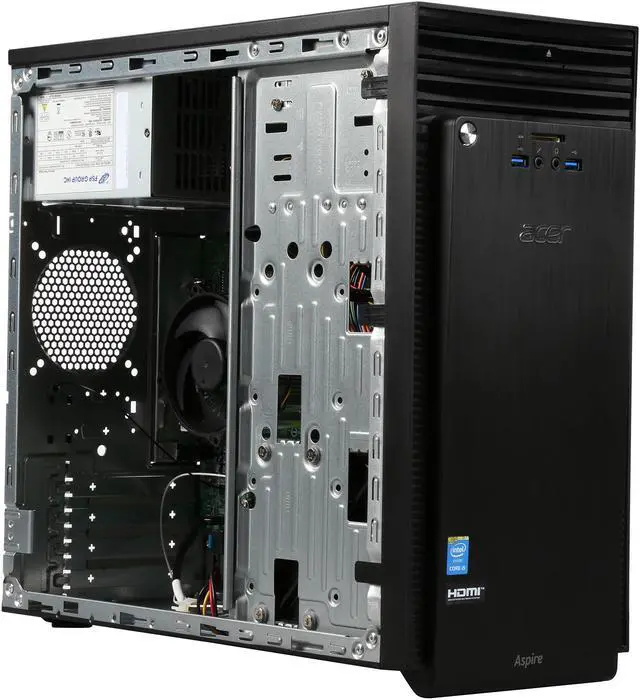 Alt view image 8 of 9 - Acer Desktop Computer ATC-705-UR5A Intel Core i5-4460 8GB DDR3 2TB HDD Intel HD Graphics 4600 Windows 10 Home