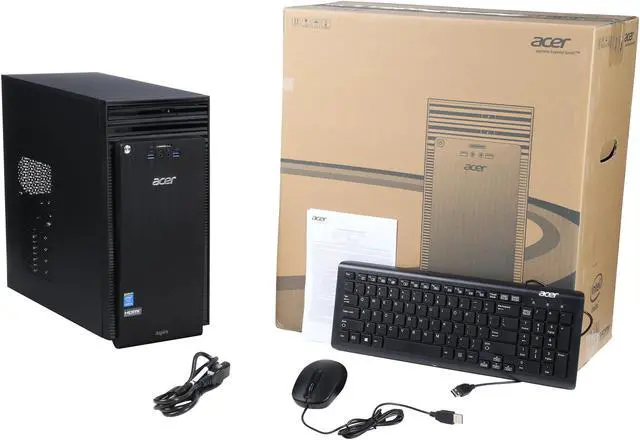 Alt view image 10 of 9 - Acer Desktop Computer ATC-705-UR5A Intel Core i5-4460 8GB DDR3 2TB HDD Intel HD Graphics 4600 Windows 10 Home