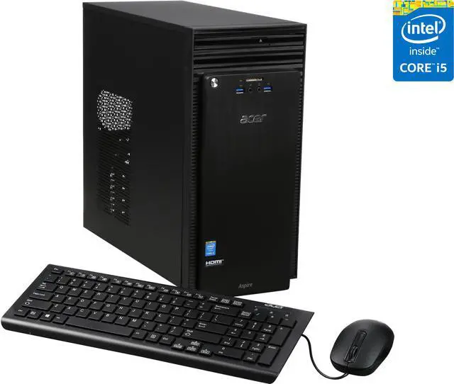 Main image of Acer Desktop Computer ATC-705-UR5A Intel Core i5-4460 8GB DDR3 2TB HDD Intel HD Graphics 4600 Windows 10 Home