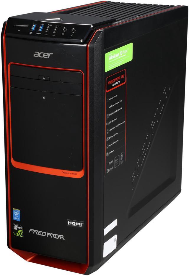 Alt view image 3 of 7 - Acer Desktop Computer Predator G3 AG3-605-UC51 Intel Core i7 4th Gen 4790 (3.6 GHz) 32 GB DDR3 2 TB HDD 128 GB SSD NVIDIA GeForce GTX 745 4 GB Windows 8.1 (Manufacturer Recertified)