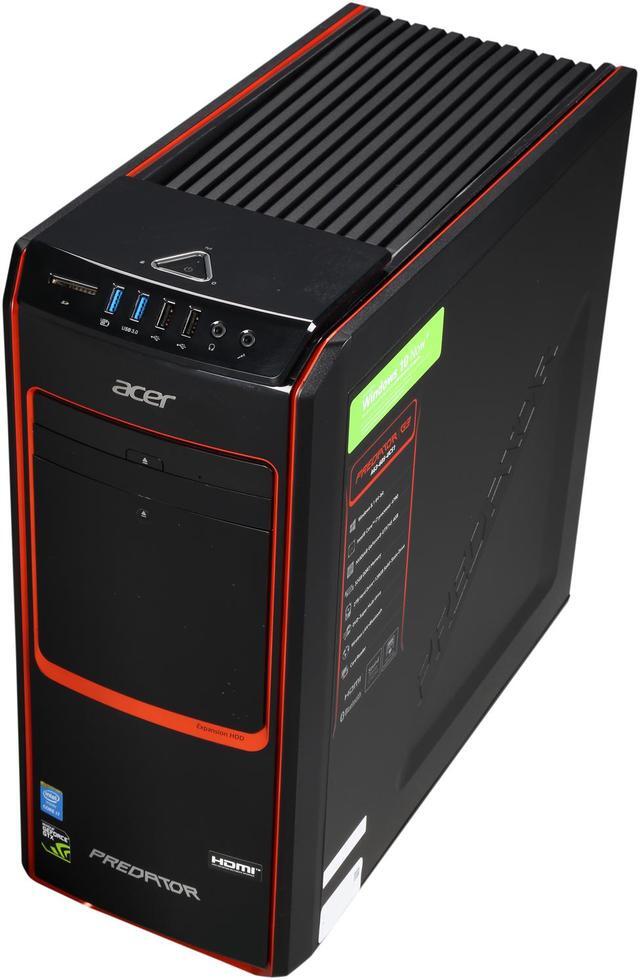 Alt view image 5 of 7 - Acer Desktop Computer Predator G3 AG3-605-UC51 Intel Core i7 4th Gen 4790 (3.6 GHz) 32 GB DDR3 2 TB HDD 128 GB SSD NVIDIA GeForce GTX 745 4 GB Windows 8.1 (Manufacturer Recertified)