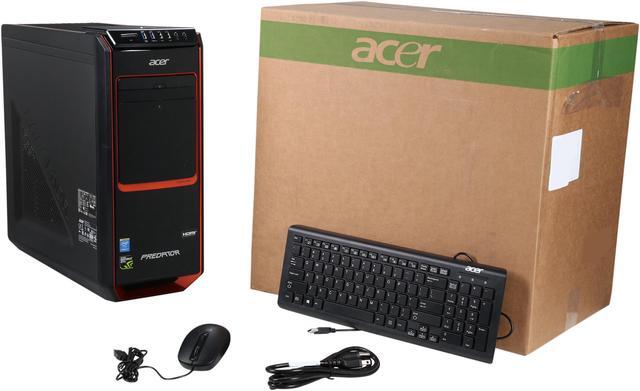 Alt view image 7 of 7 - Acer Desktop Computer Predator G3 AG3-605-UC51 Intel Core i7 4th Gen 4790 (3.6 GHz) 32 GB DDR3 2 TB HDD 128 GB SSD NVIDIA GeForce GTX 745 4 GB Windows 8.1 (Manufacturer Recertified)