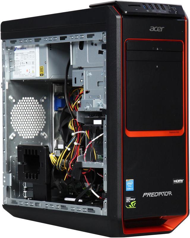 Alt view image 7 of 9 - Acer Desktop PC Predator G AG3-605-UR11 Intel Core i7 4790 (3.6 GHz) 16 GB DDR3 1 TB HDD 256 GB SSD NVIDIA GeForce GTX 970 Windows 8.1 (Manufacturer Recertified)