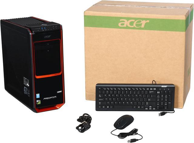 Alt view image 9 of 9 - Acer Desktop PC Predator G AG3-605-UR11 Intel Core i7 4790 (3.6 GHz) 16 GB DDR3 1 TB HDD 256 GB SSD NVIDIA GeForce GTX 970 Windows 8.1 (Manufacturer Recertified)