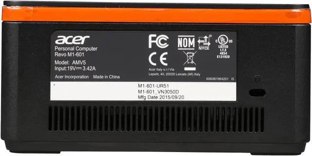Alt view image 5 of 6 - Acer Computer Revo Build M1-601-UR51 Intel Celeron N3050 (1.60 GHz) 2 GB DDR3L 32 GB internal storage Windows 10 Home 64-bit Desktop