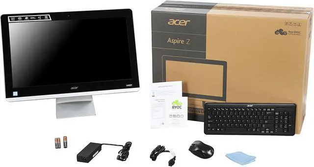 Alt view image 7 of 7 - Acer All-in-One Computer Aspire Z AZ3-715-UR51 Intel Core i7-6700T 16GB DDR4 2TB HDD 23.8" Touchscreen Windows 10 Home