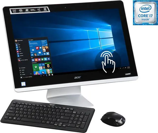 Main image of Acer All-in-One Computer Aspire Z AZ3-715-UR51 Intel Core i7-6700T 16GB DDR4 2TB HDD 23.8" Touchscreen Windows 10 Home