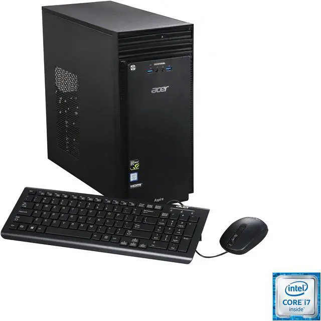 Main image of Acer Desktop Computer Aspire T ATC-710-UR57 Intel Core i7-6700 16GB DDR3 2TB HDD NVIDIA GeForce GTX 745 4 GB GDDR3 Windows 10 Pro