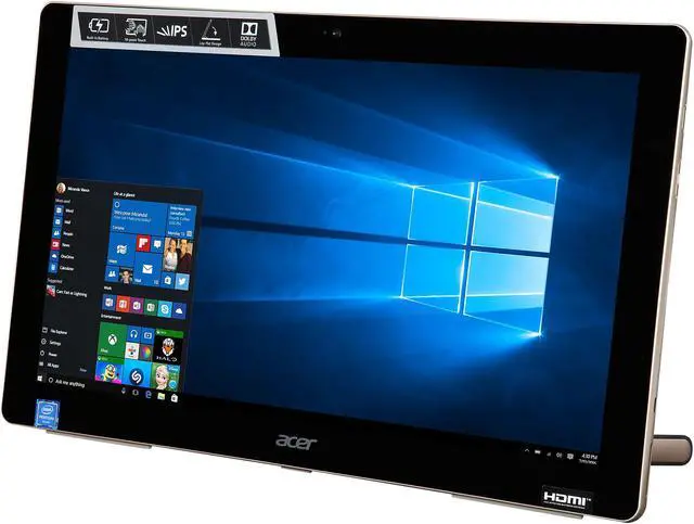 Alt view image 3 of 9 - Acer All-in-One Computer Aspire Z3 AZ3-700-UR52 Intel Pentium N3700 4GB DDR3 500GB HDD 17.3" Touchscreen Windows 10 Home 64-Bit