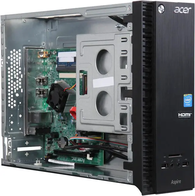 Alt view image 8 of 9 - Acer Desktop Computer Aspire XC AXC-704G-UW61 Celeron N3050 (1.60 GHz) 4 GB DDR3L 500 GB HDD Intel HD Graphics Windows 10 Home 64-Bit (Manufacturer Recertified)