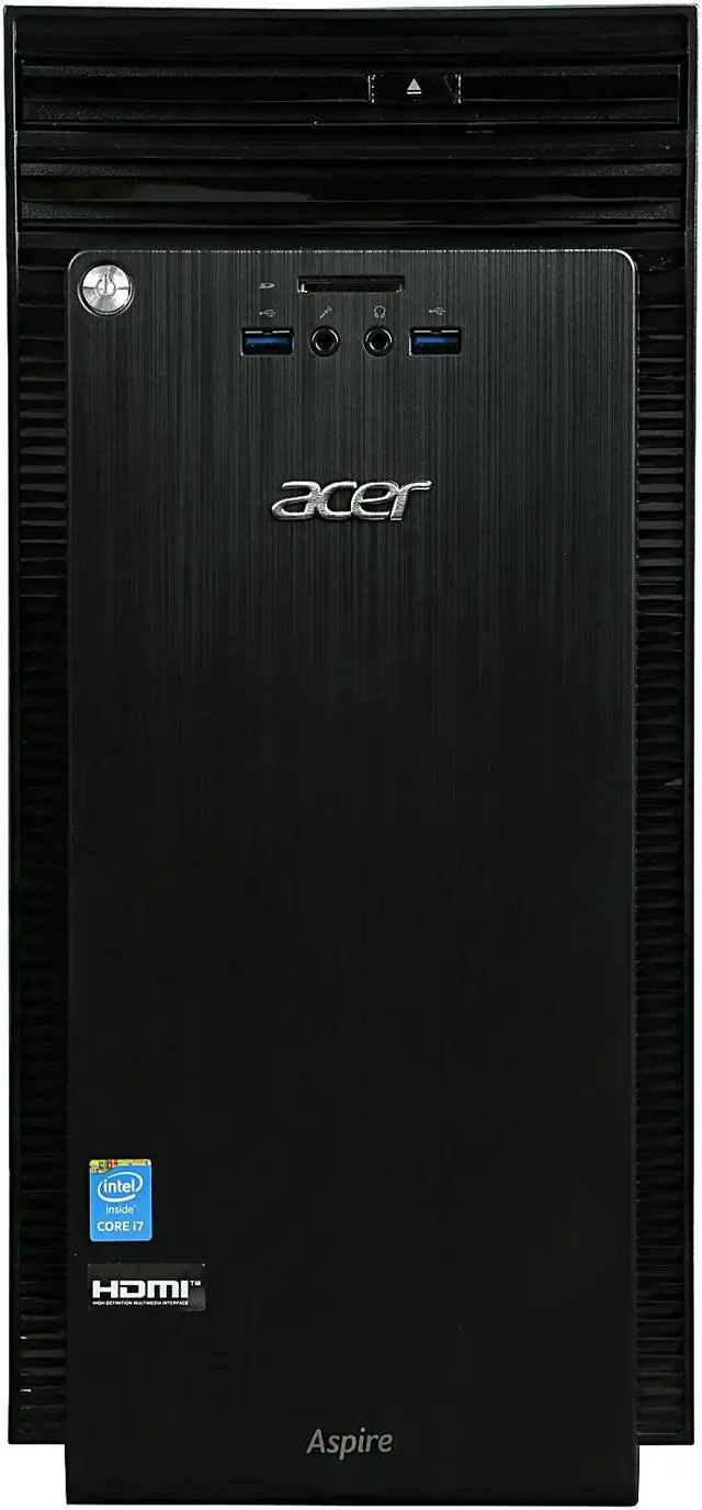 Alt view image 2 of 9 - Acer Desktop Computer Aspire TC ATC-705-UC52 Intel Core i7 4th Gen 4790 (3.6 GHz) 12 GB DDR3 1 TB HDD Intel HD Graphics 4600 Windows 10 Home 64-Bit (Manufacturer Recertified)