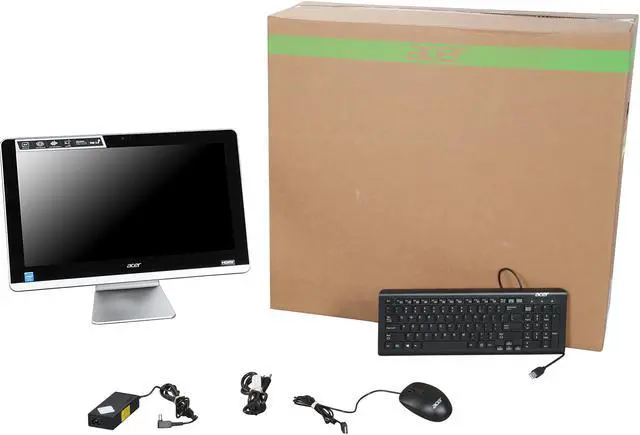 Alt view image 7 of 7 - Acer All-in-One Computer Aspire ZC AZC-700G-UW61 Celeron N3150 (1.60 GHz) 4 GB DDR3L 500 GB HDD 19.5" Windows 10 Home 64-Bit (Manufacturer Recertified)