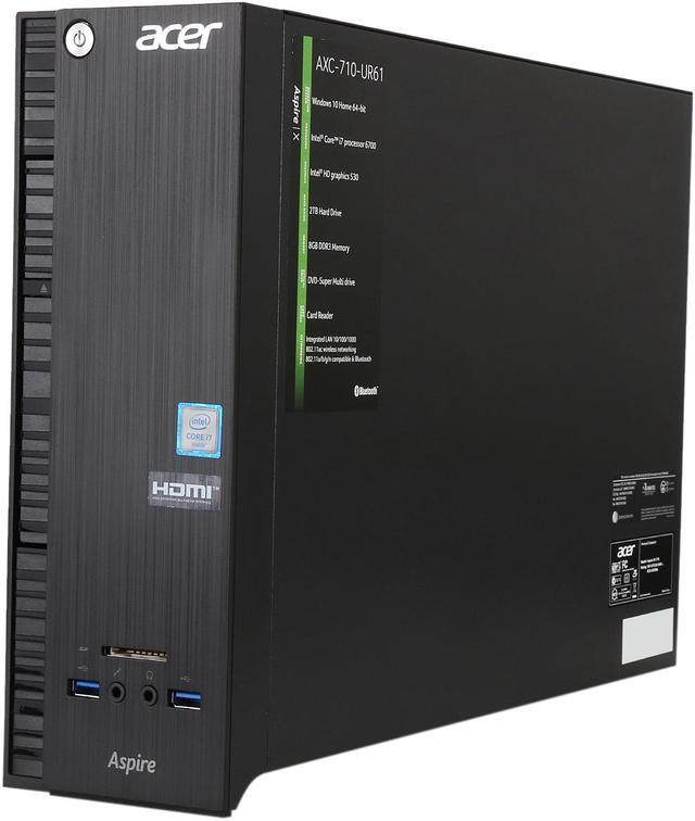 ACER AX6W1 デスクトップPC Windows10+Office 高性能 i7-6700 爆速SSD256GB+大容量HDD1TB  メモリー8GB DVDマルチ 無線内蔵 便利なソフト - デスクトップパソコン
