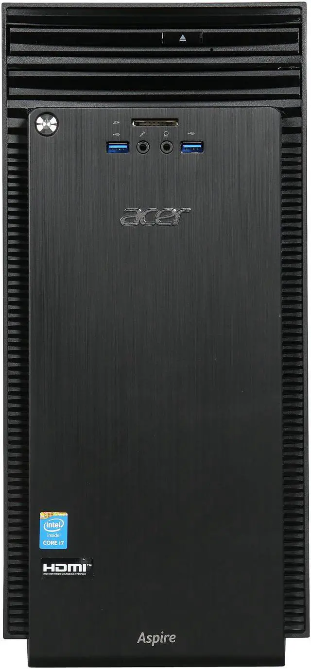 Alt view image 2 of 9 - Acer Desktop Computer Aspire T ATC-705-UC51 Intel Core i7-4790 12GB DDR3 1TB HDD Intel HD Graphics 4600 Windows 8.1
