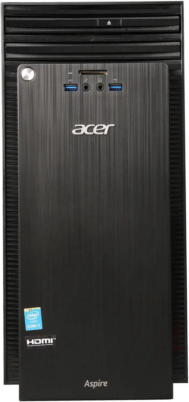Alt view image 3 of 9 - Acer Desktop Computer Aspire T ATC-705-UC52 Intel Core i7-4790 12GB DDR3 1TB HDD Intel HD Graphics 4600 Windows 10 Home