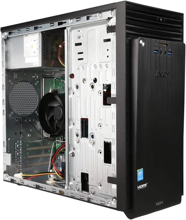 Alt view image 8 of 9 - Acer Desktop Computer Aspire T ATC-705-UC52 Intel Core i7-4790 12GB DDR3 1TB HDD Intel HD Graphics 4600 Windows 10 Home