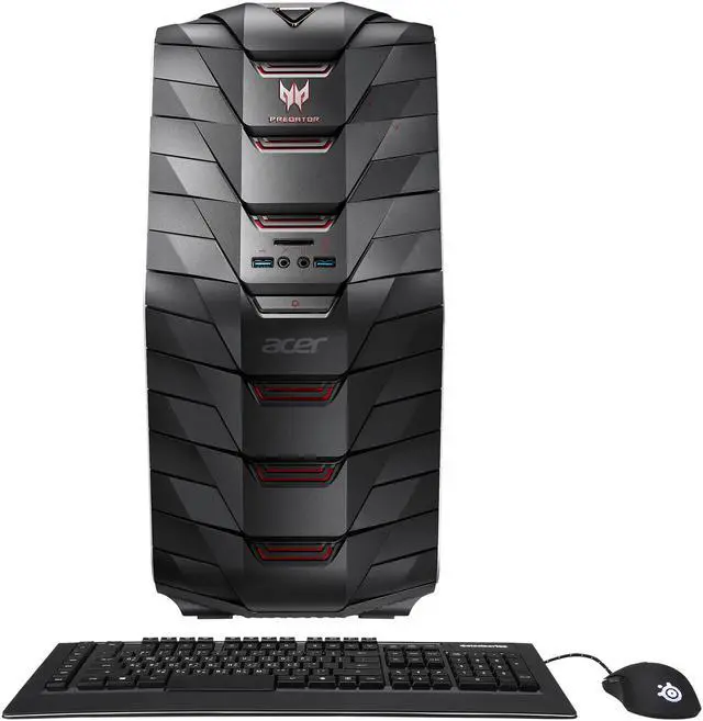 Alt view image 2 of 10 - Acer Desktop Computer Predator G6-710-70003 Intel Core i7-7700K 16GB DDR4 1TB HDD 256GB SSD GeForce GTX 1070 Windows 10 Home 64-Bit