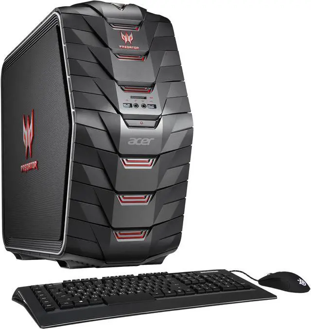 Main image of Acer Desktop Computer Predator G6-710-70003 Intel Core i7-7700K 16GB DDR4 1TB HDD 256GB SSD GeForce GTX 1070 Windows 10 Home 64-Bit