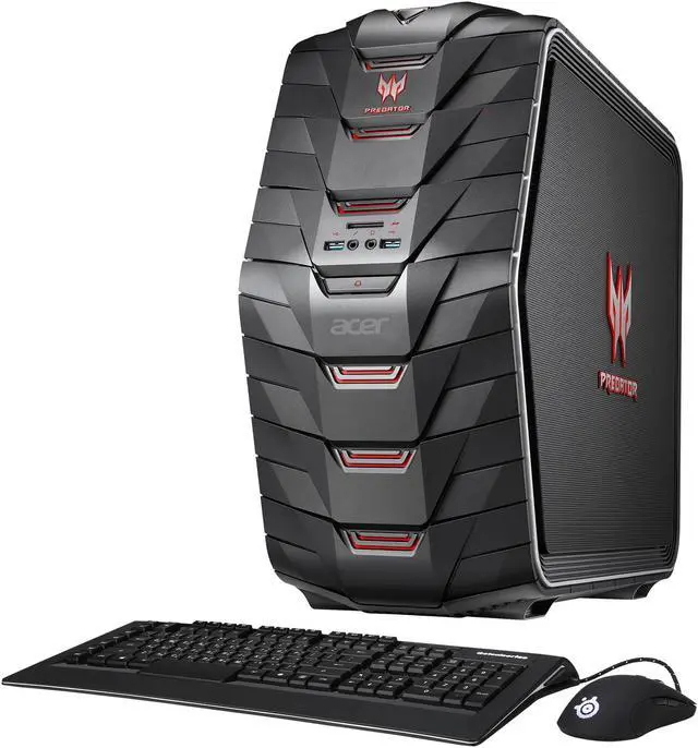 Alt view image 3 of 10 - Acer Desktop Computer Predator G6-710-70003 Intel Core i7-7700K 16GB DDR4 1TB HDD 256GB SSD GeForce GTX 1070 Windows 10 Home 64-Bit