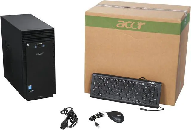 Alt view image 9 of 9 - Acer Desktop PC Aspire TC ATC-705-UC52-R Intel Core i7-4790 12GB DDR3 1TB HDD Intel HD Graphics 4600 Windows 10 Home 64-Bit