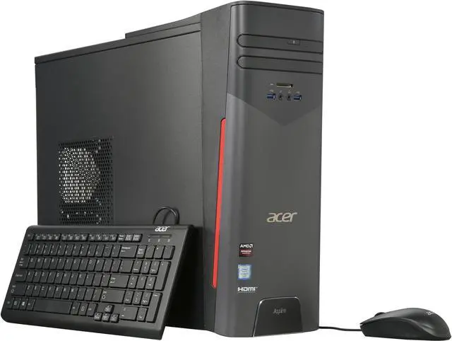 Main image of Acer Desktop Computer Aspire T AT3-715A-UR11 Intel Core i7-6700 8GB DDR4 1TB HDD AMD Radeon RX 480 Windows 10 Home