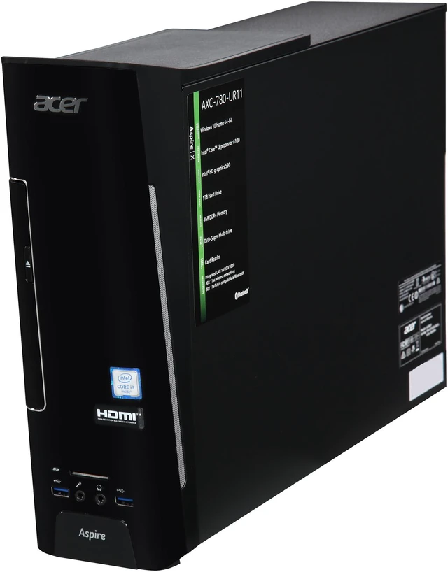 Open Box: Acer Desktop Computer Aspire AXC-780-UR11 Intel Core i3-6100 ...