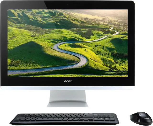 Alt view image 2 of 9 - Acer All-in-One Computer Aspire AZ3-715-UR12 Intel Core i7-7700T 16GB DDR4 2TB HDD 23.8" Touchscreen Windows 10 Home 64-Bit