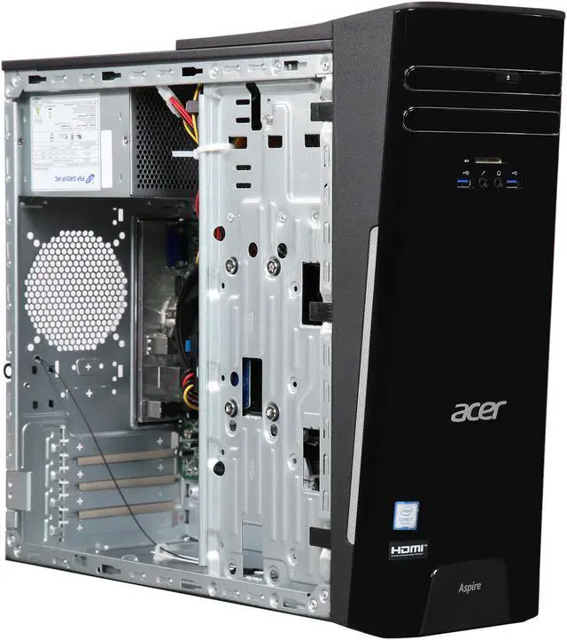 Alt view image 7 of 9 - Acer Desktop Computer Aspire T TC-780-UR11 Intel Core i7-7700 8GB DDR4 1TB HDD Intel HD Graphics 630 Windows 10 Home 64-Bit