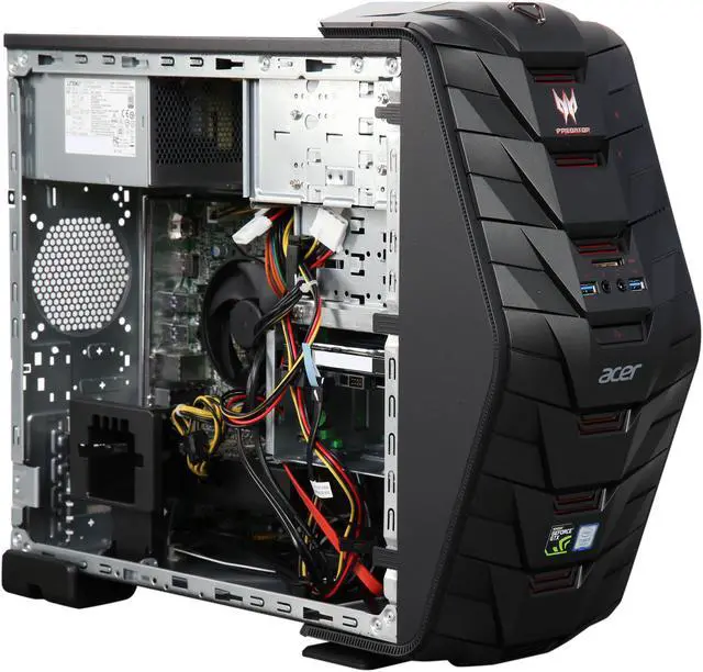 Alt view image 7 of 9 - Acer Desktop PC Predator G3-710-UR11 Intel Core i5-7400 12GB DDR4 1TB HDD 128 GB M.2 SSD GeForce GTX 1060 Windows 10 Home 64-Bit