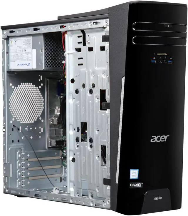 Alt view image 7 of 9 - Acer Desktop PC Aspire TC-780-UR17 Intel Core i5-7400 16GB DDR4 256GB SSD Intel HD Graphics 630 Windows 10 Home 64-Bit