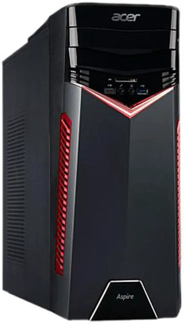 Main image of Acer Desktop PC Aspire GX-785-ER11 Intel Core i5-7400 8GB DDR4 1TB HDD AMD Radeon RX 480 Windows 10 Home 64-Bit