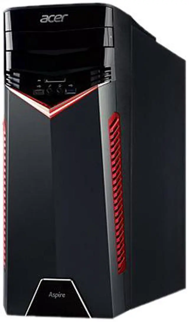 Alt view image 3 of 3 - Acer Desktop PC Aspire GX-785-ER11 Intel Core i5-7400 8GB DDR4 1TB HDD AMD Radeon RX 480 Windows 10 Home 64-Bit
