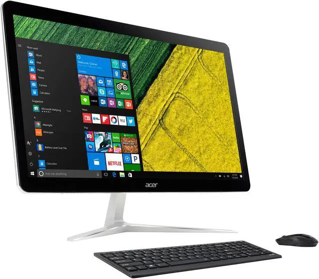 Main image of Acer All-in-One Computer Aspire U27-880-UR13 Intel Core i7-7500U 16GB DDR4 1TB HDD 27" Touchscreen Windows 10 Home 64-Bit