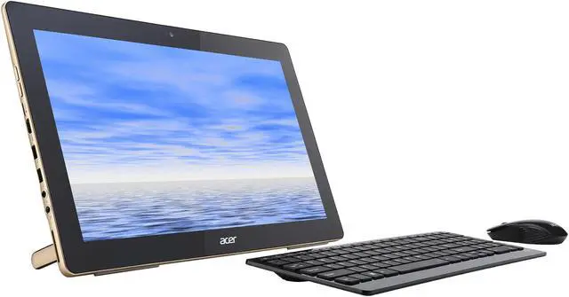 Alt view image 3 of 6 - Acer All-in-One Computer Aspire AZ3-700-UR12 Intel Pentium J3710 4GB DDR3 500GB HDD 17.3" Touchscreen Windows 10 Home 64-bit
