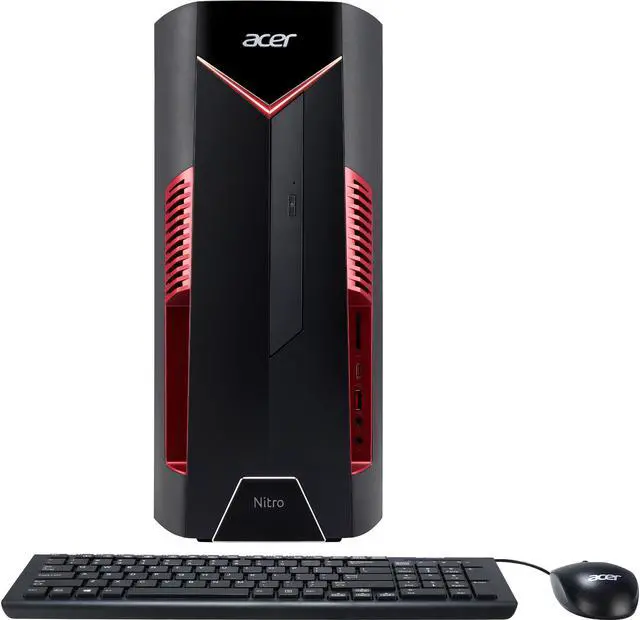 Alt view image 2 of 5 - Acer Gaming Desktop Nitro 50 N50-600-NESelecti7RX580 i7-8700 (3.20 GHz) 8 GB DDR4 1 TB HDD 16 GB Optane Memory AMD Radeon RX 580 Windows 10 Home 64-bit - ONLY @ NEWEGG