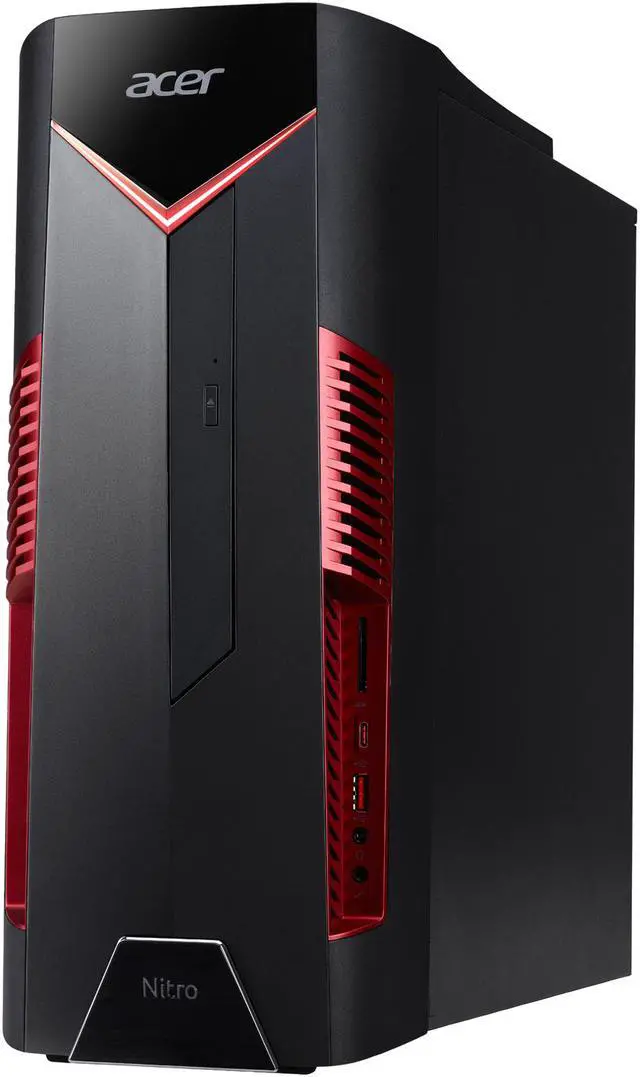 Alt view image 3 of 5 - Acer Gaming Desktop Nitro 50 N50-600-NESelecti7RX580 i7-8700 (3.20 GHz) 8 GB DDR4 1 TB HDD 16 GB Optane Memory AMD Radeon RX 580 Windows 10 Home 64-bit - ONLY @ NEWEGG