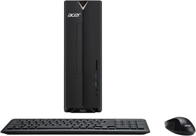Alt view image 4 of 4 - Acer Desktop Computer Aspire X XC-330-UR11 AMD A6-9220 4GB DDR4 1TB HDD AMD Radeon R4 Windows 10 Home 64-Bit