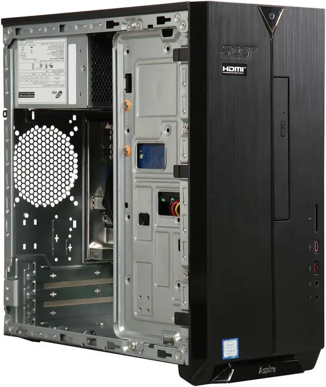 Alt view image 7 of 9 - Acer Grade A Desktop Computer Aspire TC TC-885-UR12 Intel Core i5-8400 8GB DDR4 1TB HDD Intel UHD Graphics 630 Windows 10 Home 64-bit