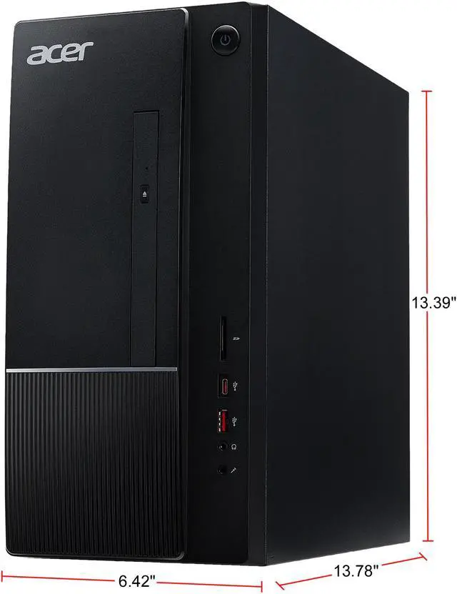 Alt view image 5 of 5 - Acer Aspire (TC-865-UR15) - Desktop PC - Intel Core i5-9400 (6-Core, 2.9 GHz), Intel UHD Graphics 630, 8 GB DDR4, 512 GB SSD, Tower, Windows 10 Home