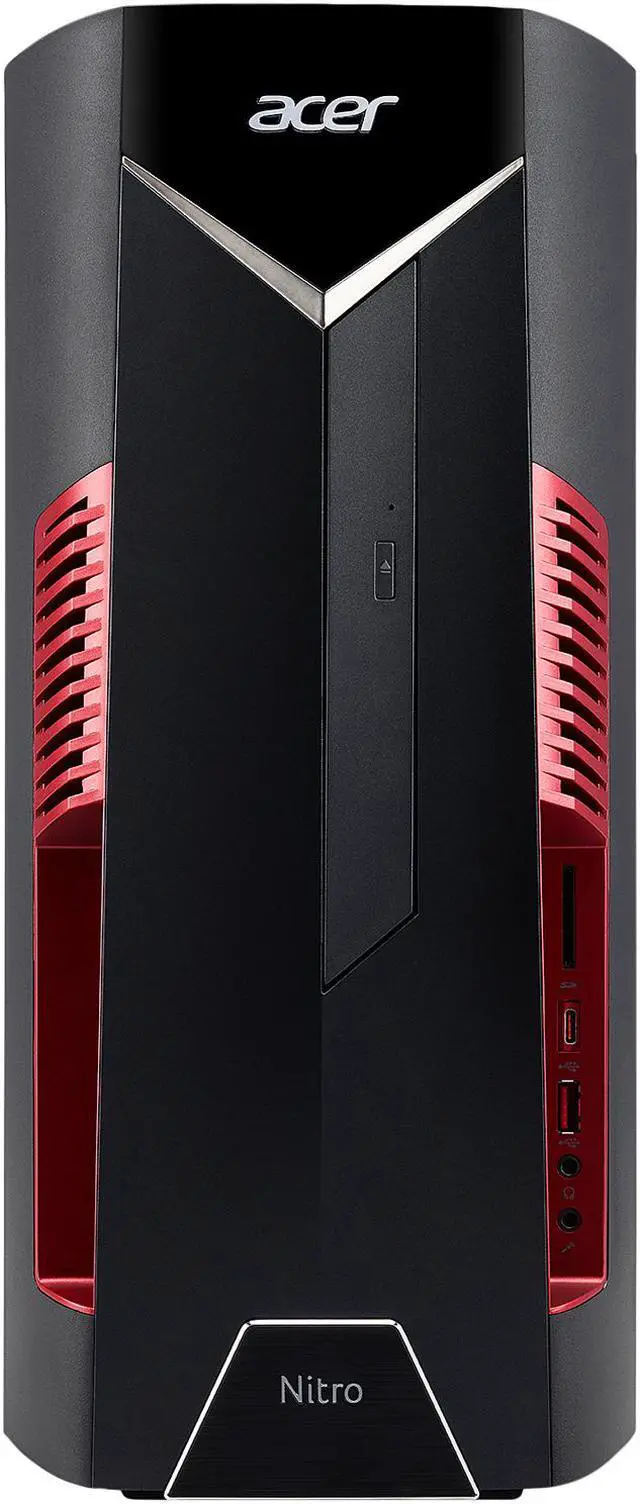 Alt view image 5 of 7 - Acer Gaming Desktop Nitro 50 N50-600-UR1J Intel Core i7-9700 16GB DDR4 1TB HDD 512GB SSD GeForce RTX 2060 Windows 10 Home 64-bit
