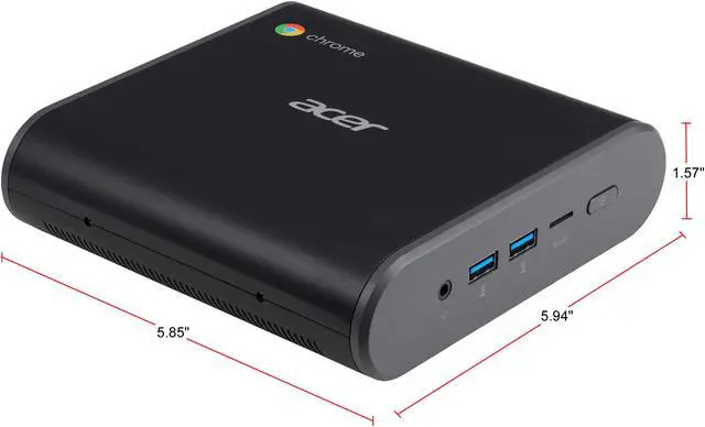 Alt view image 13 of 13 - Acer Chromebox CXI3 - Celeron 3867U - 4 GB DDR4 - 32 GB SSD - Google Chrome OS - Intel HD Graphics 610 - Mini PC (CXI3-4GNKM4)